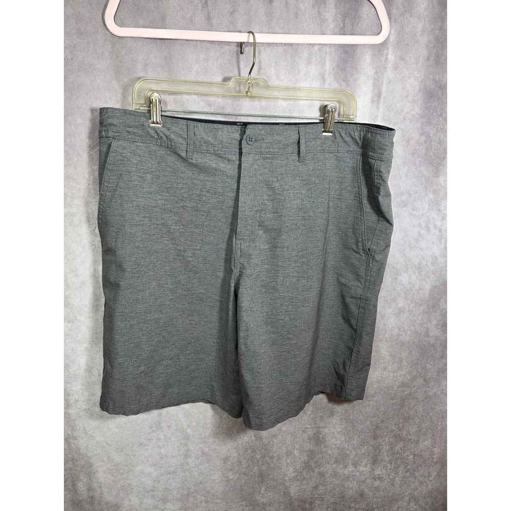 Goodfellow & Co Mens Gray Hybrid Shorts Size 36 Heathered Quick Dry Board Shorts